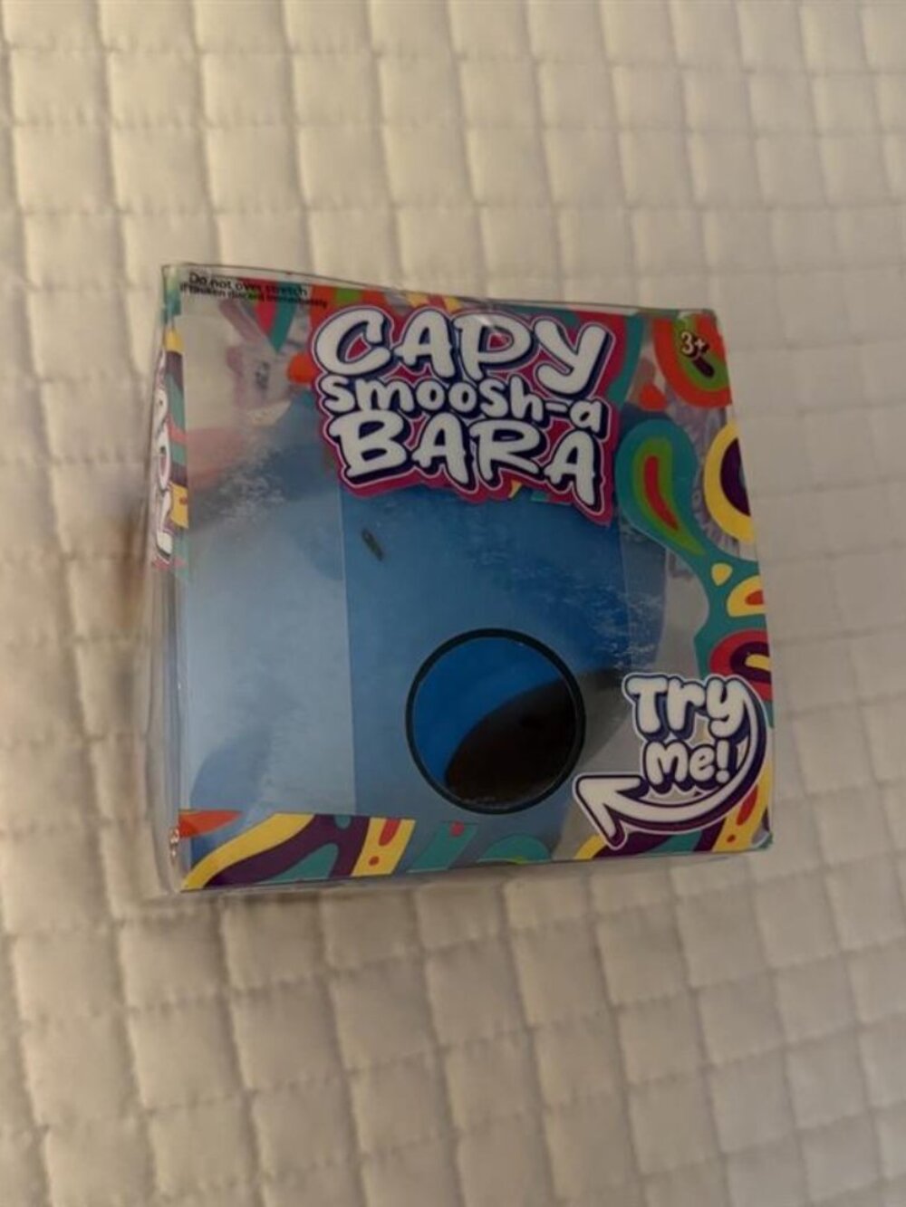 NIB Capy Smoosh-a-Bara Blue Capybara Squishy
